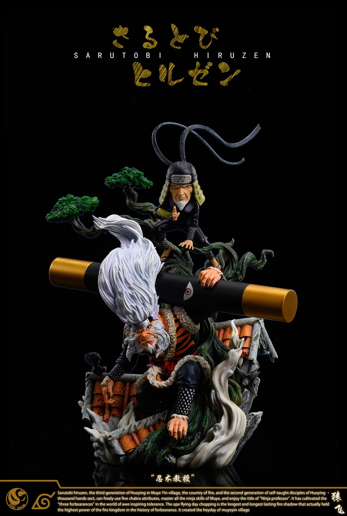 Pre-sale】1/8 Gem Scale Hokage Series Shodai Hokage Hashirama Senju & Third  Hokage Hiruzen Sarutobi-Five-Naruto-V6 Studio - weareanimecollectors