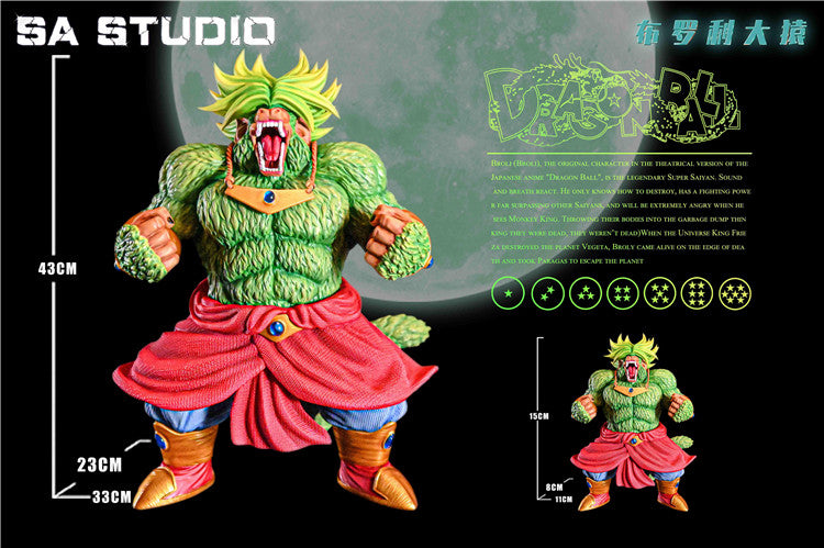 Dragon Ball AF broly ssj5 resin gk figure 35cm