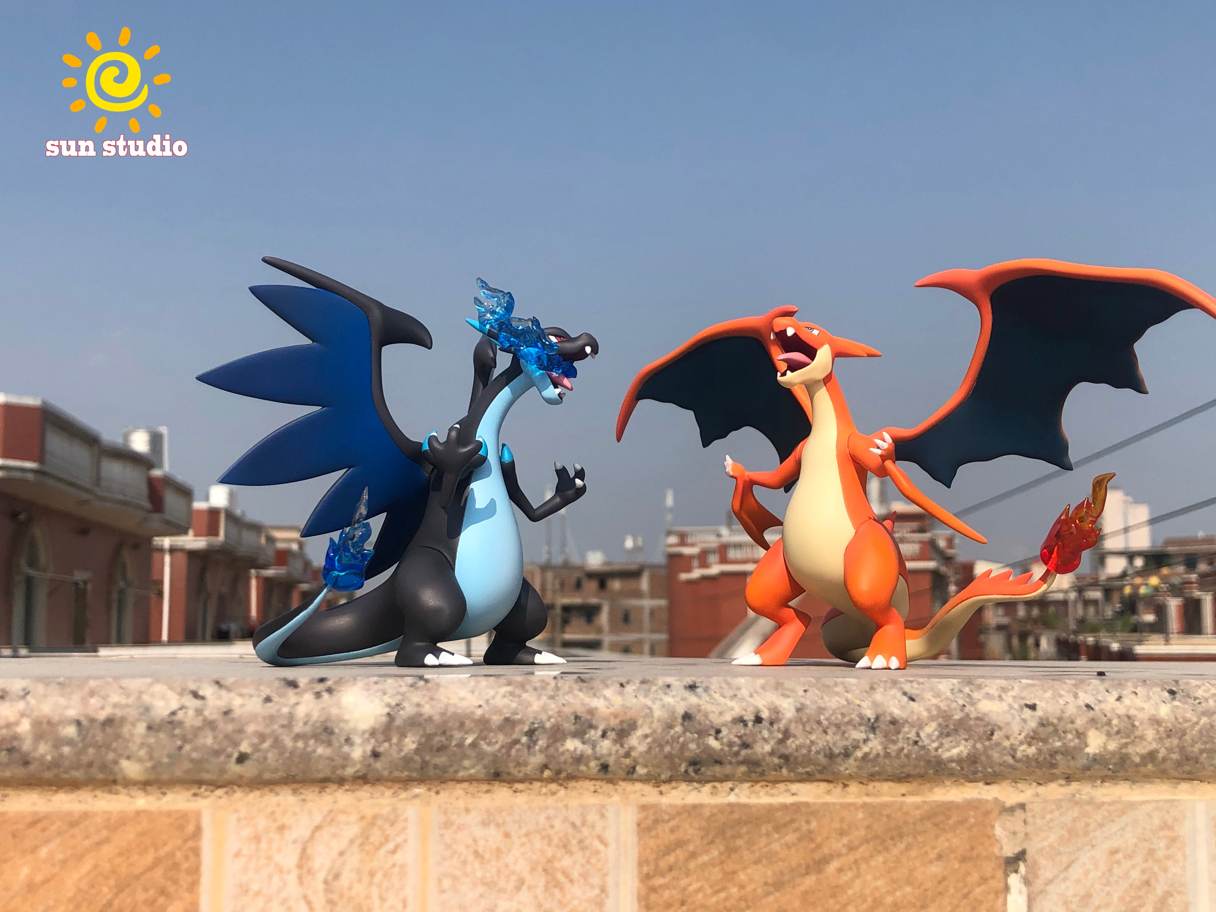 Mega Charizard X and Mega Charizard Y