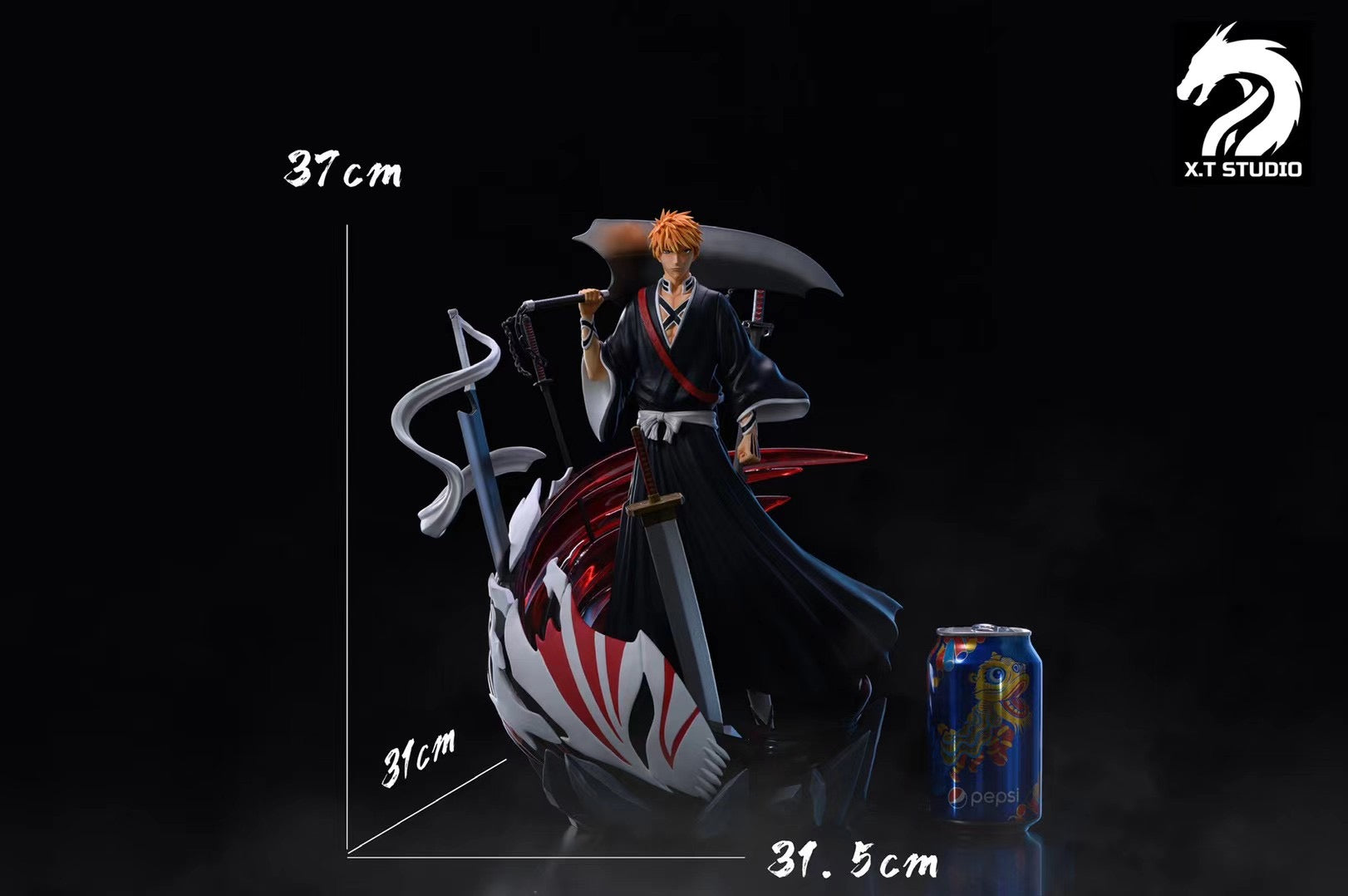 31cm bleach kurosaki ichigo anime figure